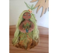 10" Art Doll Papatuanuku, Maori Earth Goddess